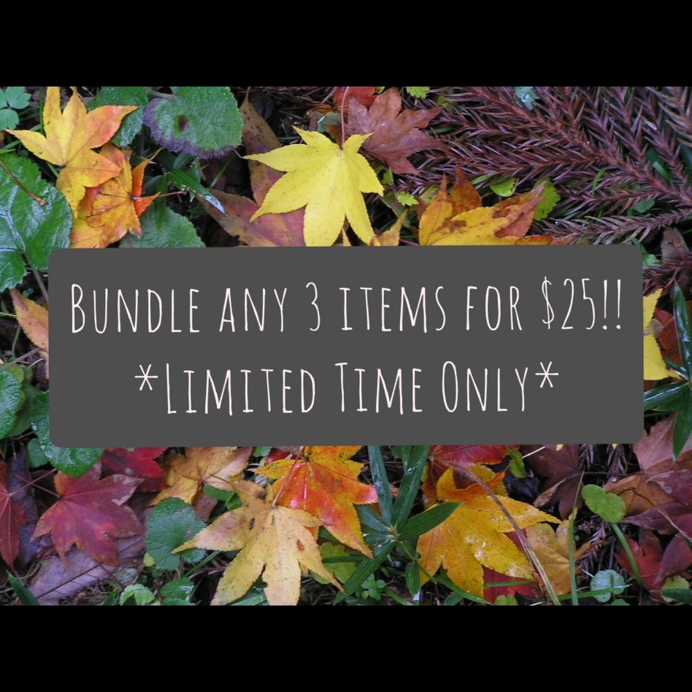 3 FOR $25 SALE 🍁🍃🍂